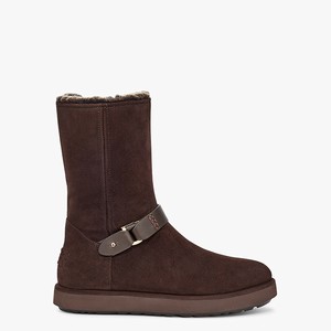 Ugg Classic Berge Short Suede Women Classic Boots Brown (6972VGSZB)